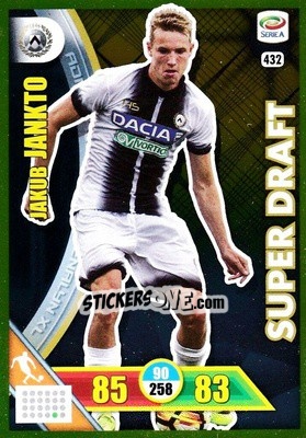 Sticker Jakub Jankto - Calciatori 2017-2018. Adrenalyn XL n. 432 - Panini