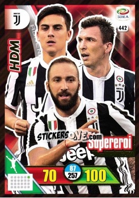 Sticker HDM - Calciatori 2017-2018. Adrenalyn XL n. 442 - Panini