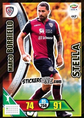 Cromo Marco Borriello - Calciatori 2017-2018. Adrenalyn XL n. 447 - Panini