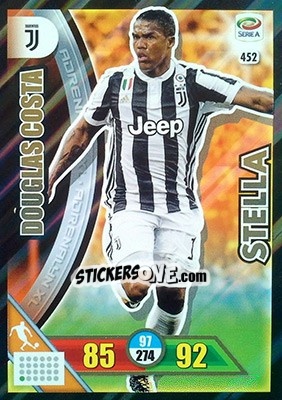 Sticker Douglas Costa - Calciatori 2017-2018. Adrenalyn XL n. 452 - Panini