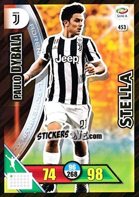 Sticker Paulo Dybala - Calciatori 2017-2018. Adrenalyn XL n. 453 - Panini