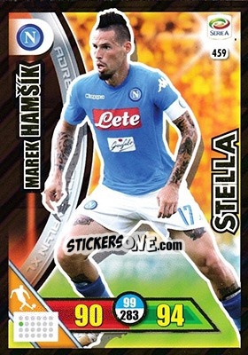 Cromo Marek Hamšík - Calciatori 2017-2018. Adrenalyn XL n. 459 - Panini