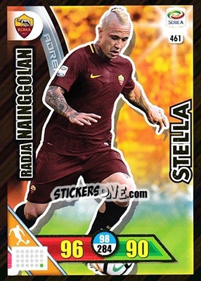 Sticker Radja Nainggolan - Calciatori 2017-2018. Adrenalyn XL n. 461 - Panini
