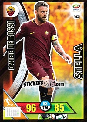 Figurina Daniele De Rossi - Calciatori 2017-2018. Adrenalyn XL - Panini