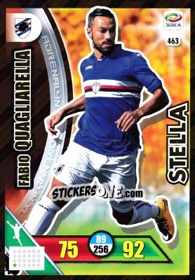 Cromo Fabio Quagliarella - Calciatori 2017-2018. Adrenalyn XL - Panini