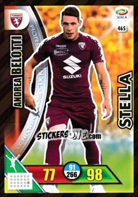 Sticker Andrea Belotti - Calciatori 2017-2018. Adrenalyn XL n. 465 - Panini