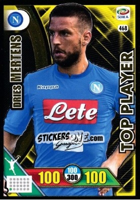 Sticker Dries Mertens - Calciatori 2017-2018. Adrenalyn XL n. 468 - Panini