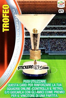 Sticker Trofeo - Calciatori 2017-2018. Adrenalyn XL n. 471 - Panini