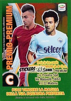 Sticker Stephan El Shaarawy / Felipe Anderson - Calciatori 2017-2018. Adrenalyn XL n. C - Panini