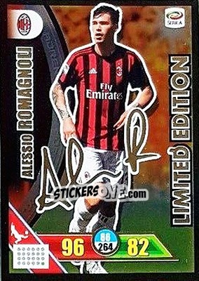 Sticker Alessio Romagnoli - Calciatori 2017-2018. Adrenalyn XL n. GS-AR - Panini