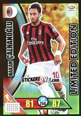 Sticker Hakan Çalhanoğlu - Calciatori 2017-2018. Adrenalyn XL n. LE-HC - Panini