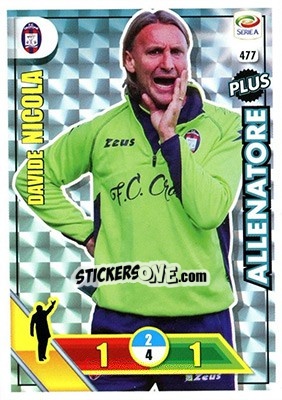 Sticker Davide Nicola - Calciatori 2017-2018. Adrenalyn XL n. 477 - Panini