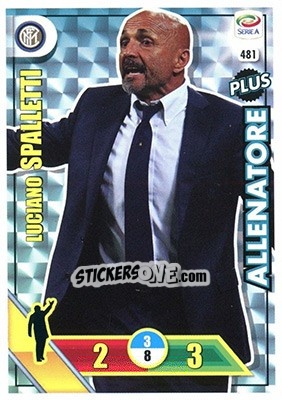 Sticker Luciano Spalletti - Calciatori 2017-2018. Adrenalyn XL n. 481 - Panini