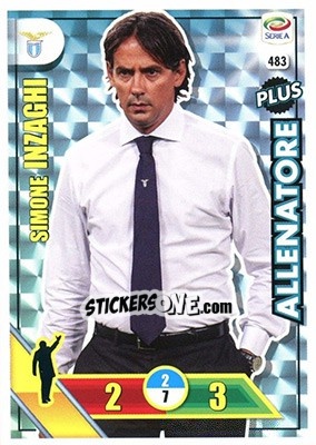 Sticker Simone Inzaghi - Calciatori 2017-2018. Adrenalyn XL n. 483 - Panini