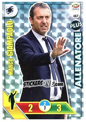 Sticker Marco Giampaolo - Calciatori 2017-2018. Adrenalyn XL n. 487 - Panini