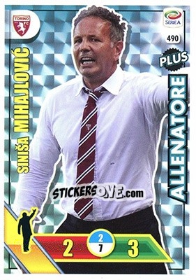 Sticker Siniša Mihajlovic - Calciatori 2017-2018. Adrenalyn XL n. 490 - Panini