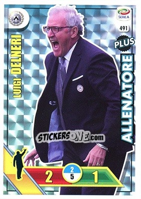 Sticker Luigi Del Neri - Calciatori 2017-2018. Adrenalyn XL - Panini