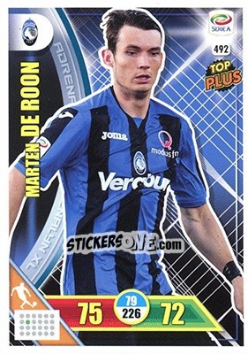 Sticker Marten De Roon - Calciatori 2017-2018. Adrenalyn XL n. 492 - Panini