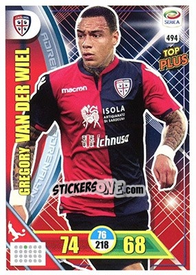 Sticker Gregory van der Wiel - Calciatori 2017-2018. Adrenalyn XL n. 494 - Panini