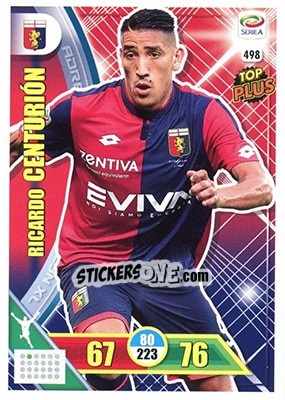 Sticker Ricardo Centurión - Calciatori 2017-2018. Adrenalyn XL n. 498 - Panini