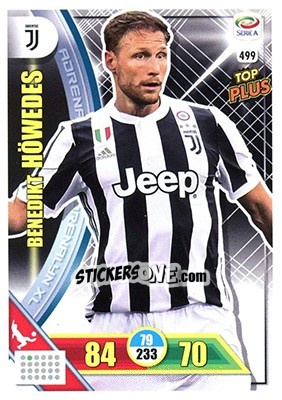 Sticker Benedikt Höwedes - Calciatori 2017-2018. Adrenalyn XL n. 499 - Panini
