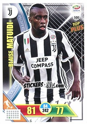 Sticker Blaise Matuidi - Calciatori 2017-2018. Adrenalyn XL n. 500 - Panini