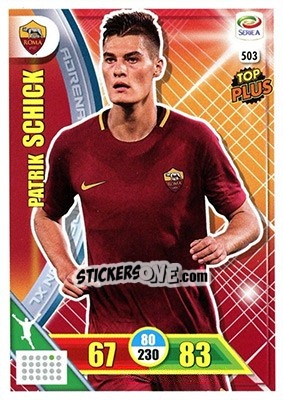 Sticker Patrik Schick - Calciatori 2017-2018. Adrenalyn XL n. 503 - Panini