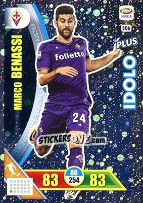 Sticker Marco Benassi - Calciatori 2017-2018. Adrenalyn XL n. 506 - Panini