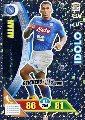 Sticker Allan - Calciatori 2017-2018. Adrenalyn XL n. 508 - Panini