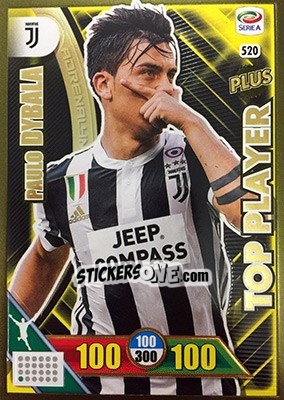 Sticker Paulo Dybala - Calciatori 2017-2018. Adrenalyn XL n. 520 - Panini