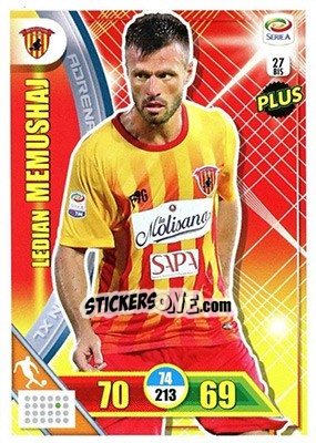 Sticker Ledian Memushaj - Calciatori 2017-2018. Adrenalyn XL - Panini