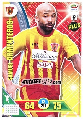 Sticker Samuel Armenteros - Calciatori 2017-2018. Adrenalyn XL n. 35BIS - Panini
