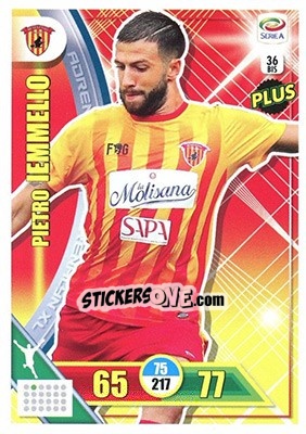 Sticker Pietro Iemmello - Calciatori 2017-2018. Adrenalyn XL n. 36BIS - Panini