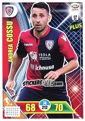 Cromo Andrea Cossu - Calciatori 2017-2018. Adrenalyn XL n. 69BIS - Panini