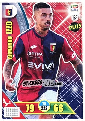 Sticker Armando Izzo - Calciatori 2017-2018. Adrenalyn XL n. 129BIS - Panini