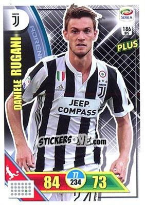 Sticker Daniele Rugani - Calciatori 2017-2018. Adrenalyn XL n. 186BIS - Panini