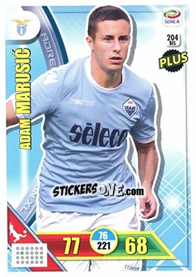 Sticker Adam Marušic - Calciatori 2017-2018. Adrenalyn XL n. 204BIS - Panini