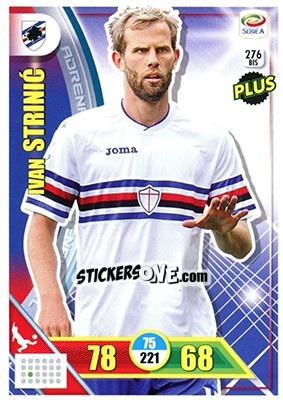 Sticker Ivan Strinic - Calciatori 2017-2018. Adrenalyn XL n. 276BIS - Panini