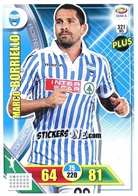 Sticker Marco Borriello - Calciatori 2017-2018. Adrenalyn XL n. 321BIS - Panini
