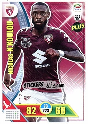 Sticker Nicolas N'Koulou - Calciatori 2017-2018. Adrenalyn XL n. 329BIS - Panini