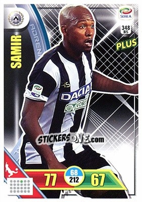 Sticker Samir - Calciatori 2017-2018. Adrenalyn XL n. 348BIS - Panini