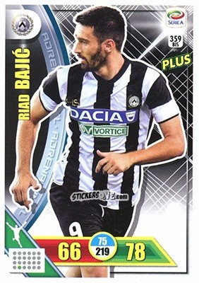 Sticker Riad Bajic - Calciatori 2017-2018. Adrenalyn XL n. 359BIS - Panini