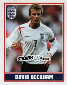 Sticker David Beckham (Captain) - England 2006 n. 4 - Merlin
