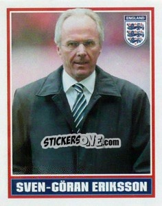 Cromo Sven-Göran Eriksson - England 2006 - Merlin