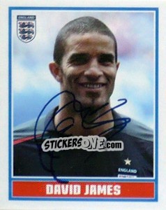 Sticker David James - England 2006 - Merlin