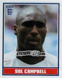 Sticker Sol Campbell - England 2006 - Merlin