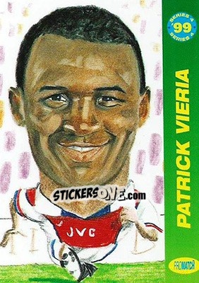 Sticker Patrick Vieira - 1999 Series 4 n. 7 - Promatch