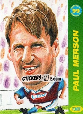 Sticker Paul Merson - 1999 Series 4 - Promatch
