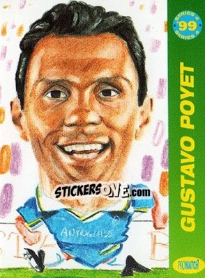Sticker Gustavo Poyet - 1999 Series 4 - Promatch