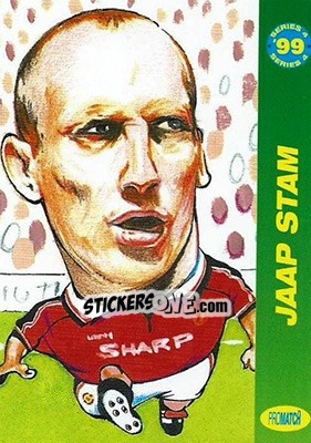 Sticker Jaap Stam - 1999 Series 4 - Promatch
